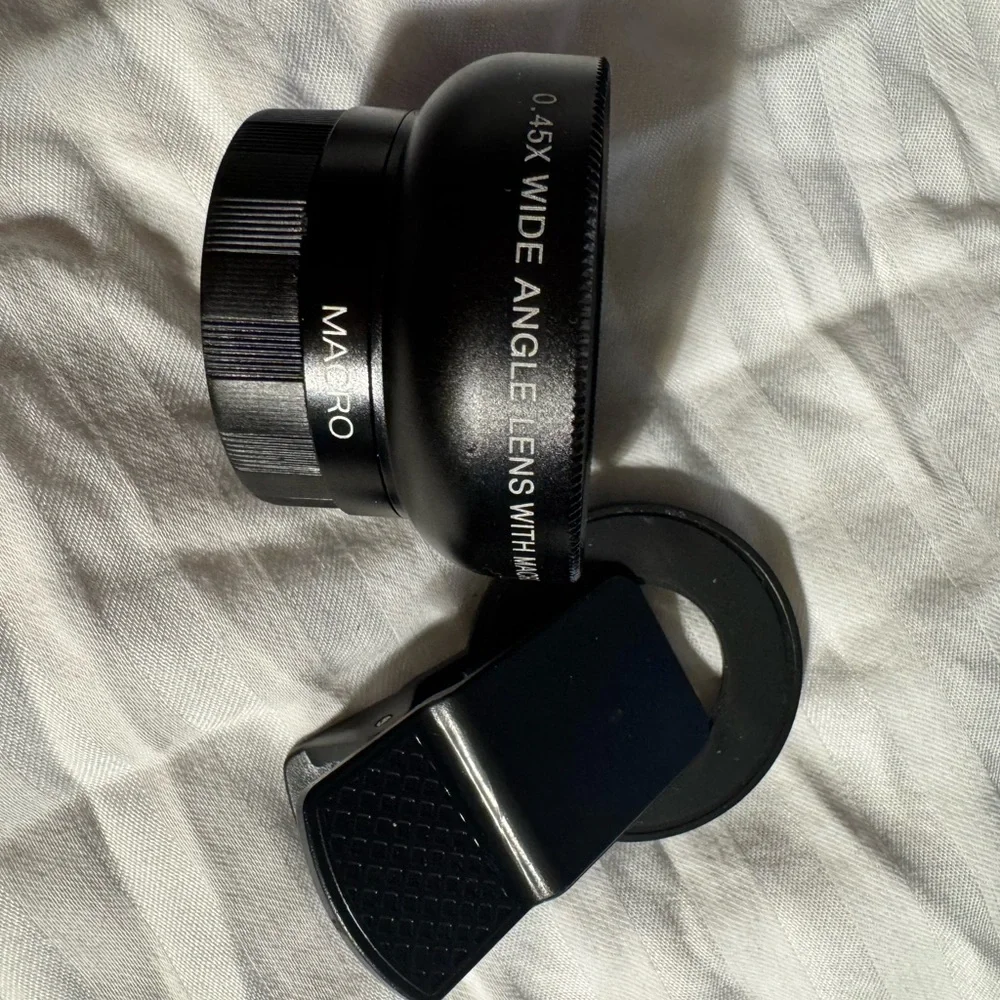 Black Clip-On Smartphone Camera Lens by [Brand]